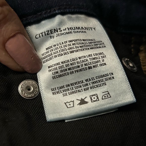 Citizens of Humanity Mid Rise Skinny Jeans, Indigo Color, Sz 26 or Sz 2 - Picture 5 of 14